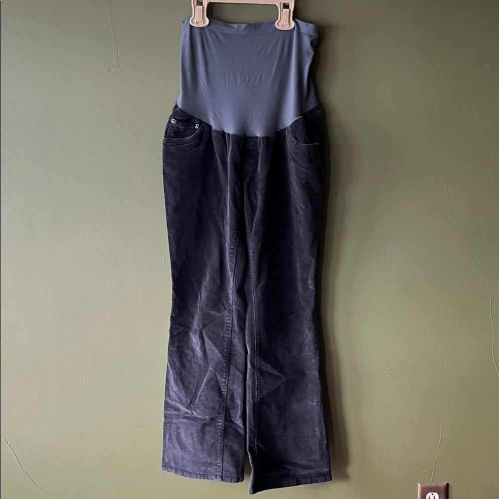 Motherhood Maternity Boot Cut Corduroys in Black